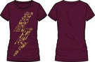 Harry Potter Curse Lightning Bolt Women's Burgundy T-Shirt