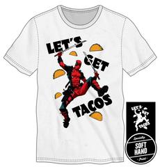 Deadpool Let's Get Tacos Men's White T-Shirt Tee Shirt