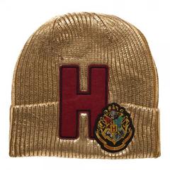 Harry Potter Hogwarts Metallic Acrylic Coated Beanie