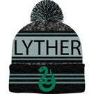 Harry Potter Black Green Teal Marled Pom Beanie